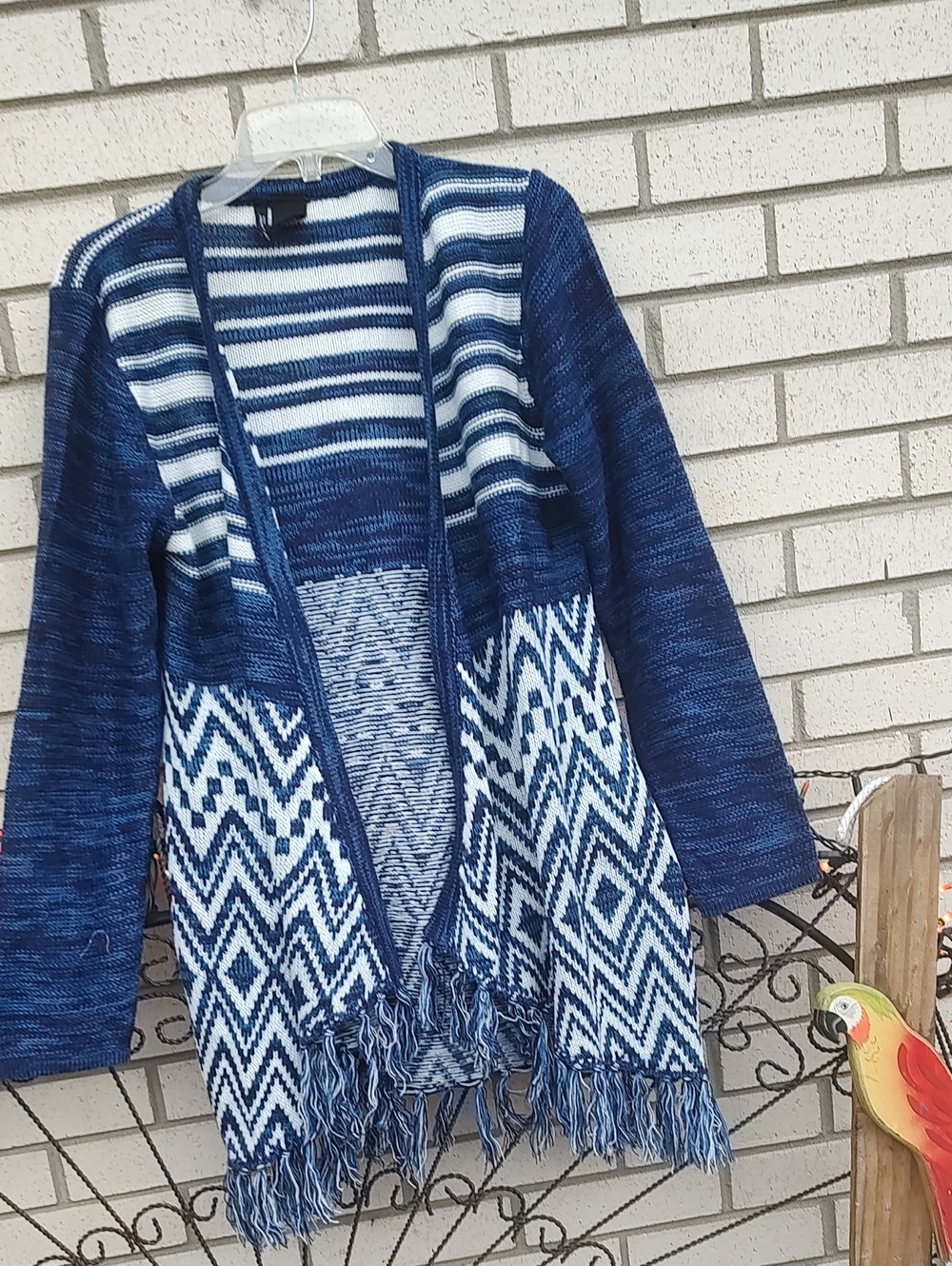 New directions//Fringe Cardigan - Picture 4 of 8